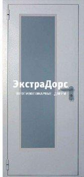 Металлическая противопожарная дверь EI 60 ДСПО-01-60 со стеклом
