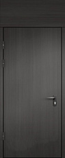 Противопожарная дверь с выпадающим порогом EI-30 глухая с фрамугой