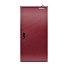 Огнеупорная дверь со скрытыми петлями EI 45 глухая цвет RAL 3032